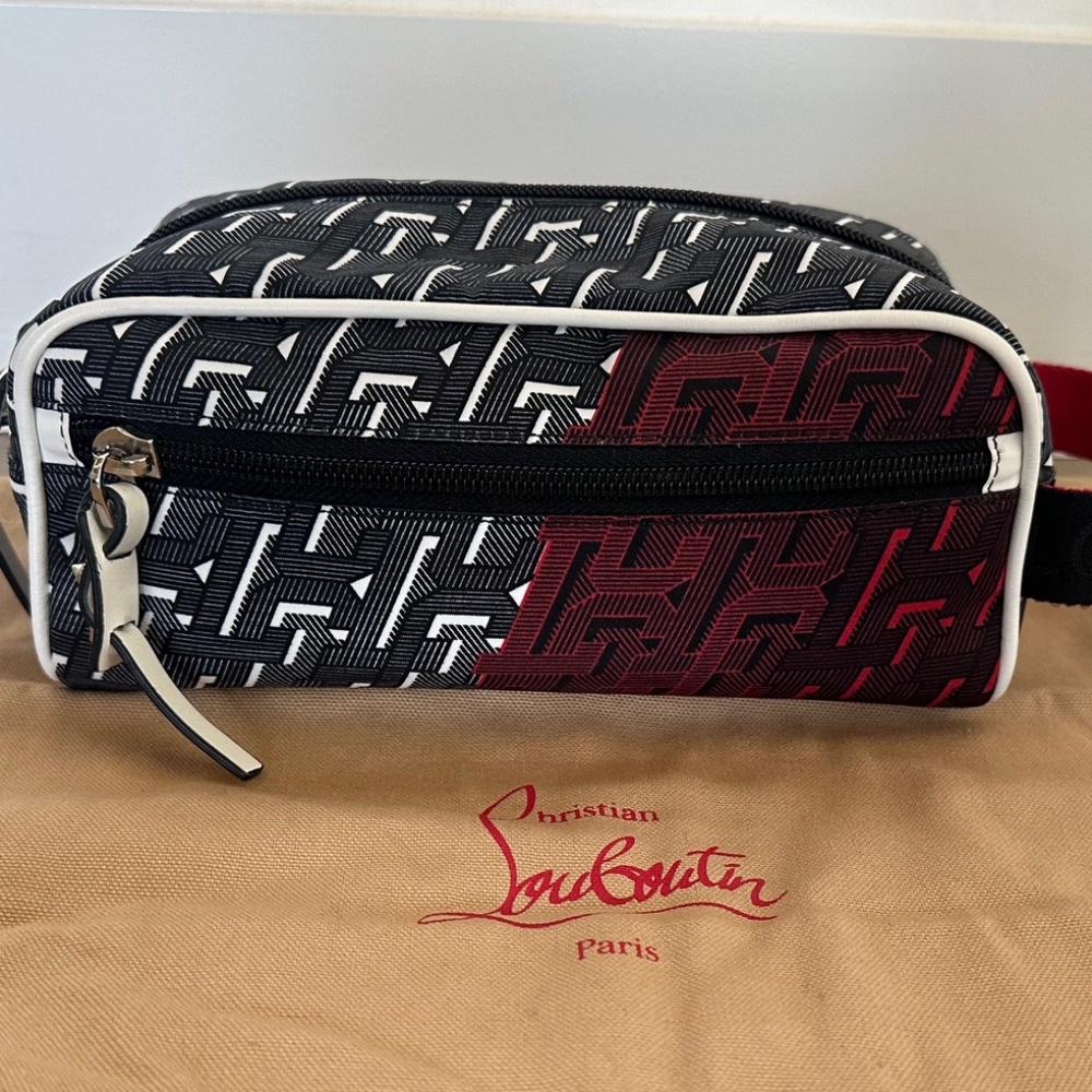 Christian Louboutin Blaster Toiletry Travel Bag & Dust Bag - Excellent Condition